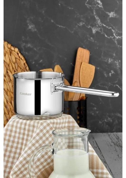 Paslanmaz Çelik 12 Cm Kaçerola Sütlük Sosluk Ckr3163