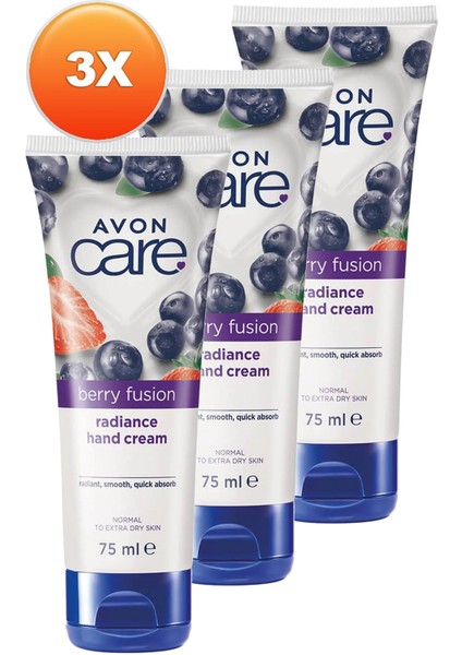 Care Berry Fusion Yabanmersinli El Kremi Üçlü Set 75 ml