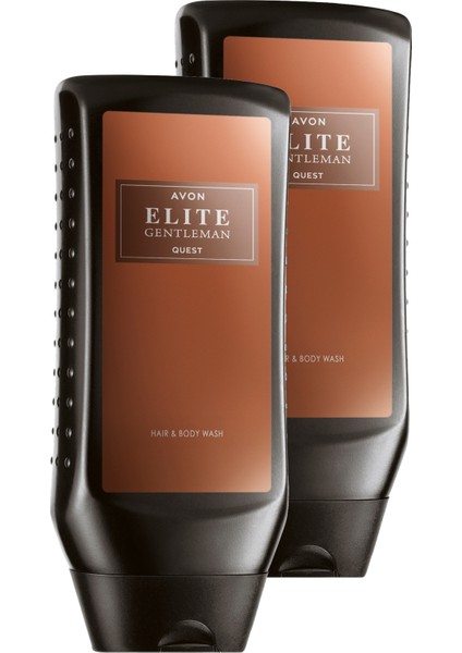 Elite Gentleman Quest Parfüm Kokulu Saç ve Vücut Şampuanı 250 Ml. Ikili Set