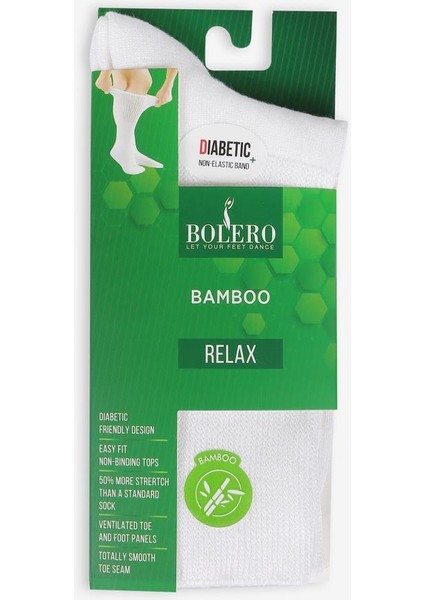 Bambu Beyaz Şeker Çorabı