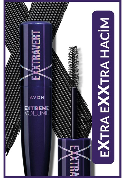 Exxtravert Ekstra Hacim Veren Maskara 9 Ml. Blackest Black Ikili Set