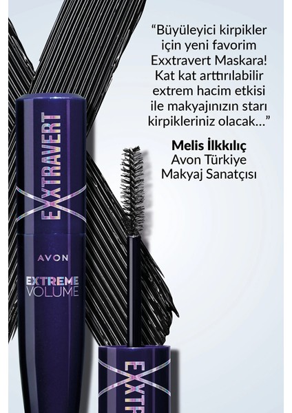 Exxtravert Ekstra Hacim Veren Maskara 9 Ml. Blackest Black Ikili Set