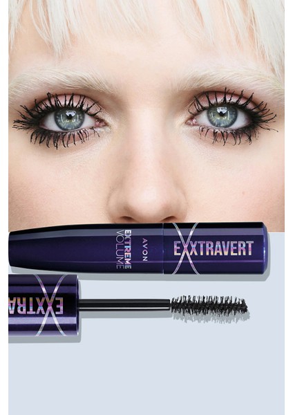 Exxtravert Ekstra Hacim Veren Maskara 9 Ml. Blackest Black Ikili Set