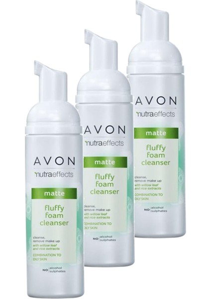 Nutra Effects Matte Fluffy Köpük Temizleyici 150 Ml. Üçlü Set
