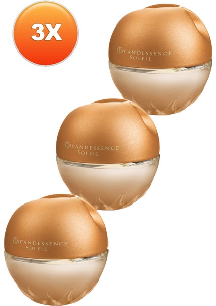 Incandessence Soleil Kadın Parfüm Edp 50 Ml. Üçlü Set