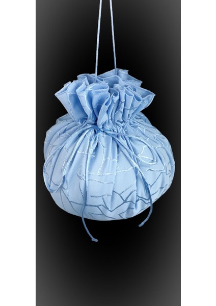 Açık Mavi Gelin Takı Kesesi, Kına Kesesi, Gelin Çantası,parti Çantası Gelin Aksesuarları fiyatları