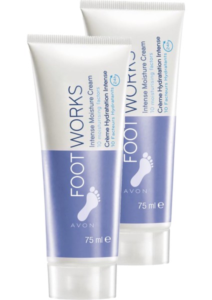 Foot Works Yoğun Nemlendirici Ayak Kremi 75 Ml. Ikili Set