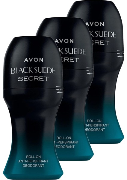 Black Suede Secret Erkek Rollon 50 Ml. Üçlü Set
