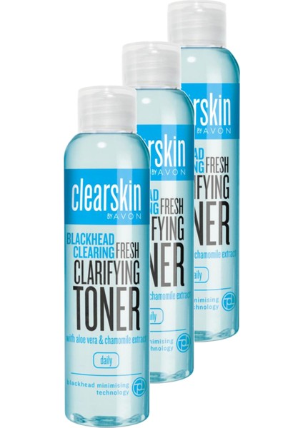 Clearskin Siyah Noktalar Için Tonik 100 Ml. Üçlü Set