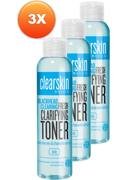 Clearskin Siyah Noktalar Için Tonik 100 Ml. Üçlü Set