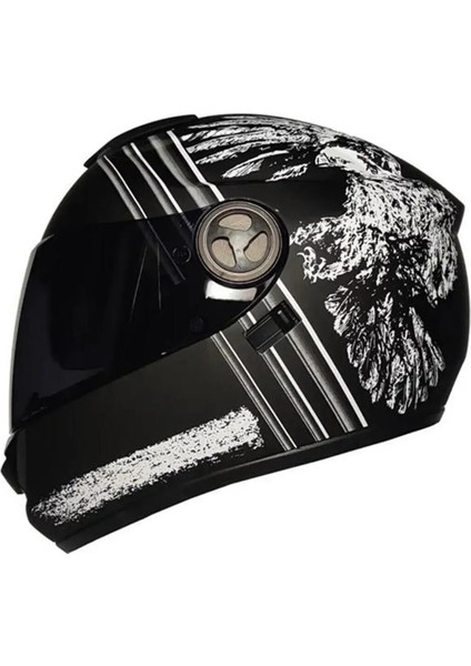 FR-913 Fullface Güneş Vizörlü ve Renkli Camlı Kask