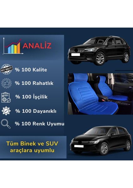 Oto Koltuk Minderi, Toyota Araçlara Uyumlu 2'li Set Özel Tasarım Minder Premium