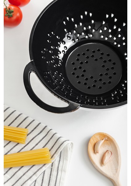 Akrilik Siyah Makarna Süzgeçi & Sebze Meyve Süzgeçi indirimleri