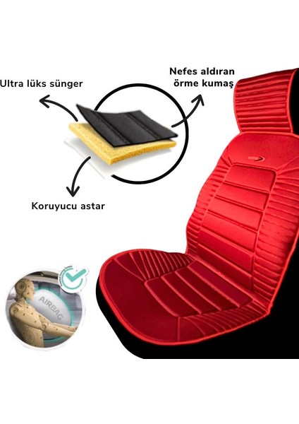 Oto Koltuk Minderi, Ford Araçlara Uyumlu 2'li Set Özel Tasarım Minder Premium fırsatları