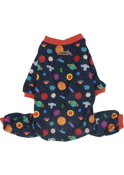Space Küçük Köpek Penye Tulum Pijama