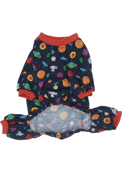 Space Küçük Köpek Penye Tulum Pijama