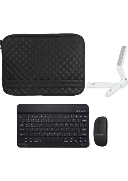 Huawei Matepad 11 2023 Tablet Kapitone Tablet Çanta + Bluetooth Klavye + Mouse + Tablet Standı - AL8123