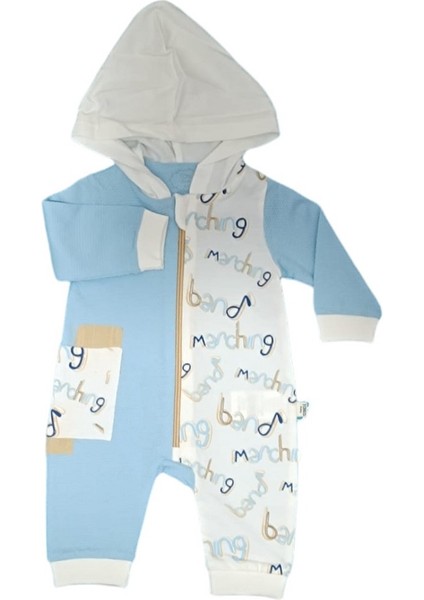 4721T Marchıng Band Fermuarlı Mavi Tulum