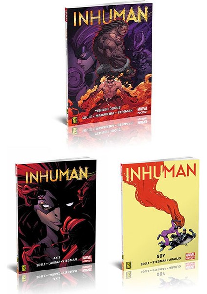 Inhuman 3 Cilt Set 1-Yeniden Doğuş, 2-Axıs, 3-Soy - Charles Soule