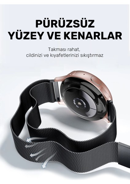 Huawei Watch Gt2 Gt3 Gt4 GT2E Gt2 Pro Gt3 Pro (46MM) Uyumlu 22MM Metal Kordon