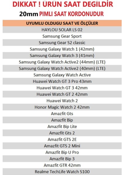 Honor Magic Watch 2 (42MM) Uyumlu Yüksek Kalite Klasik Silikon Kordon modelleri