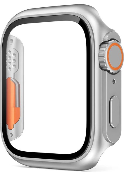 Apple Watch 44MM Uyumlu Ultra Dönüştürücü Kasa ve Ekran Koruyucu