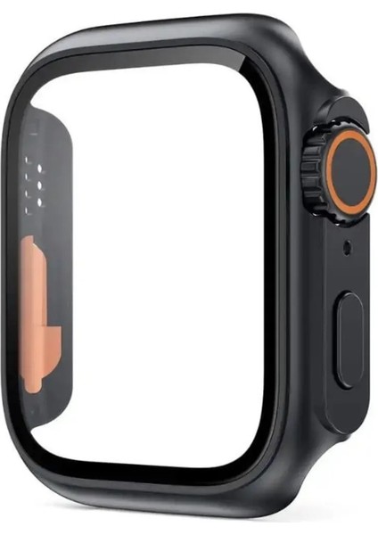 Apple Watch 41MM Için Uyumlu Apple Watch Ultra Dönüştürücü Kasa ve Ekran Koruyucu