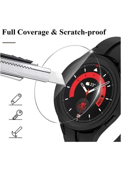 Galaxy Watch 5 Pro Uyumlu Jelatin Nano Ekran Koruyucu Ultra Ince (2 Adet)