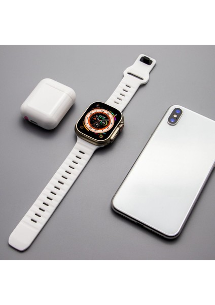 Apple Watch 42MM 44MM 45MM 49MM Uyumlu 3-4-5-6-7-8-9-Se-Ultra-Ultra2 Spor Kordon Kayış