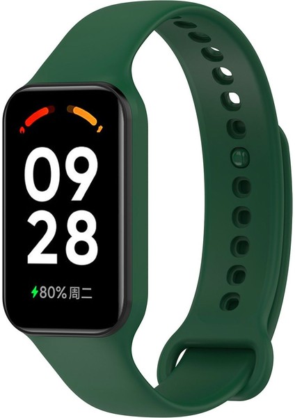 Xiaomi Mi Band 8 Active Uyumlu Yüksek Kalite Silikon Kordon Kayış