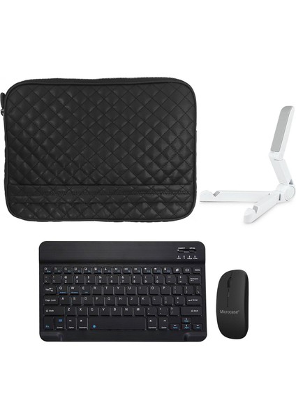Acer Iconia Tab P10 10.4 Inch Tablet Kapitone Tablet Çanta + Bluetooth Klavye + Mouse + Tablet Standı - AL8123
