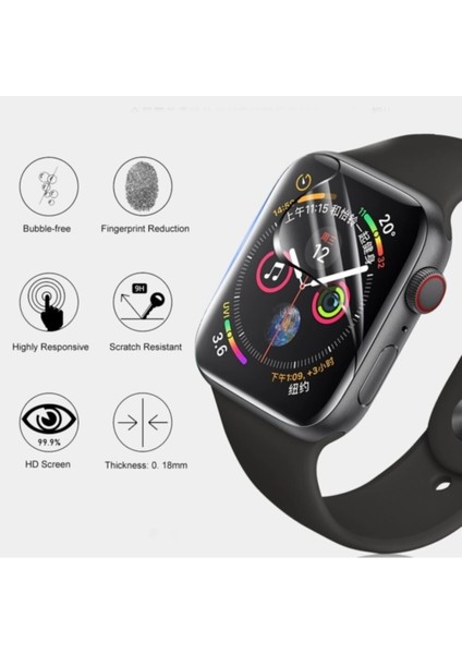 Apple Watch 38MM (2-3-4-5-6-Se) Nano Ekran Koruyucu (2 Adet) (Yüksek Kalite)