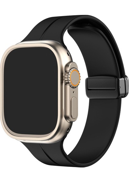 Apple Watch 42-44-45-49MM Manyetik Mıknatıslı Tokalı Kordon 1/2/3/4/5/6/se/7/8/ultra/ultra 2