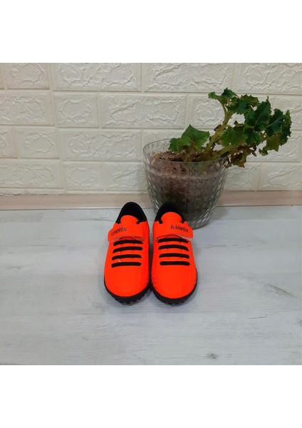 Breton J Turf Neonturuncu Cırtlı Halı Saha Futbol Ayakkabısı modelleri