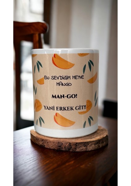 Mango Baskılı Kupa