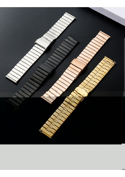 Haylou Rt LS05S Uyumlu Yüksek Kalite 22MM Bambu Çelik Metal Kordon Kayış modelleri