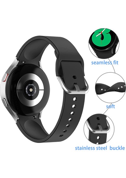 Samsung Galaxy Watch 4 5 Pro 6 40 42 43 44 45 46 47 mm Uyumlu Kavisli Tasarım Silikon Kordon indirimleri