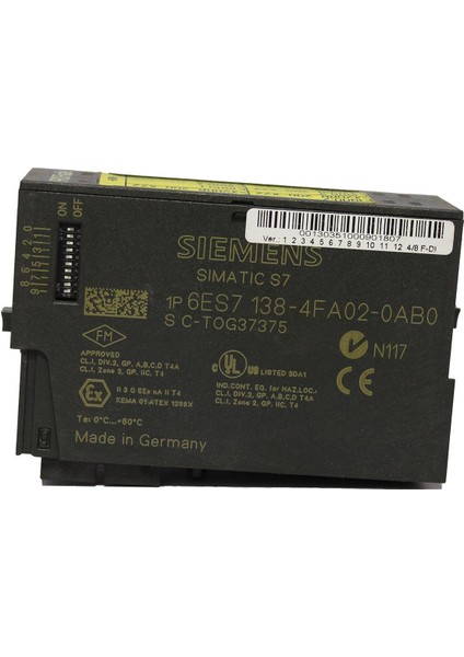6ES7138-4FA02-0AB0, 6ES71384FA020AB0-04 Sıemens