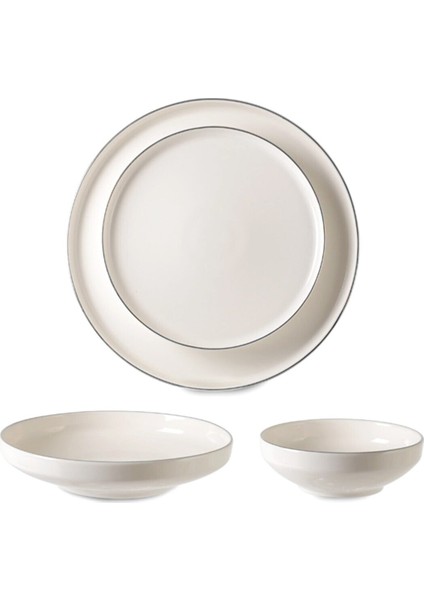 Ipek 24 Parça Toledo Platin Yemek Takımı IPF621PLT