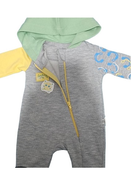 4851T Erkek Bebek Dj Sarı Fermuarlı Tulum modelleri