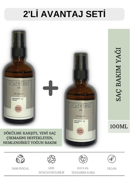 2'li Saç Bakım Yağı