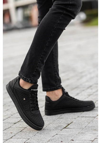 Deri Kapitone Günlük Rahat Kalite Bağcıklı Casual Erkek Sneaker Spor Ayakkabı