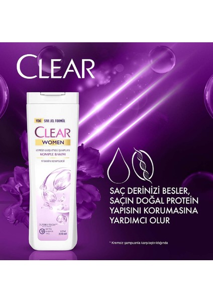 Women Kepeğe Karşı Etkili Şampuan Komple Bakım Vitamin Kompleksi 350 ml