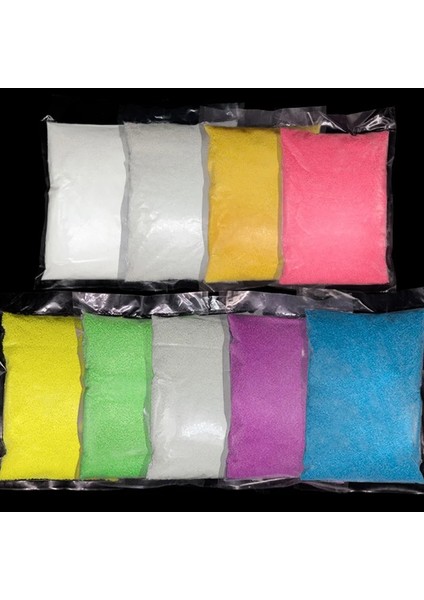 Sarı 9 Renk 10G Dıy Floresan Süper Parlak Parçacıklar Karanlıkta Parlayan Pigment Kum Tozu Parlayan Parlak Çakıl Gece Parlayan (Yurt Dışından) modelleri