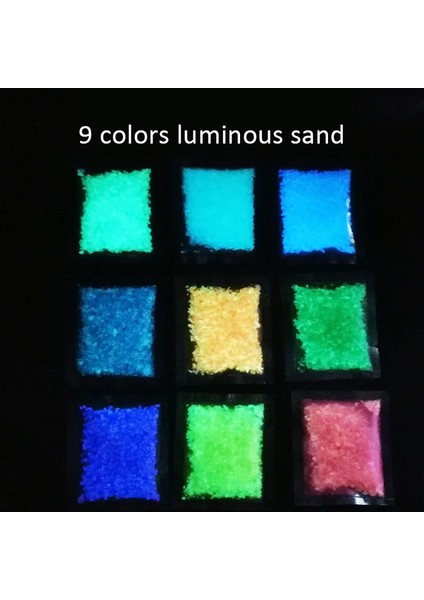 Sarı 9 Renk 10G Dıy Floresan Süper Parlak Parçacıklar Karanlıkta Parlayan Pigment Kum Tozu Parlayan Parlak Çakıl Gece Parlayan (Yurt Dışından) fırsatları
