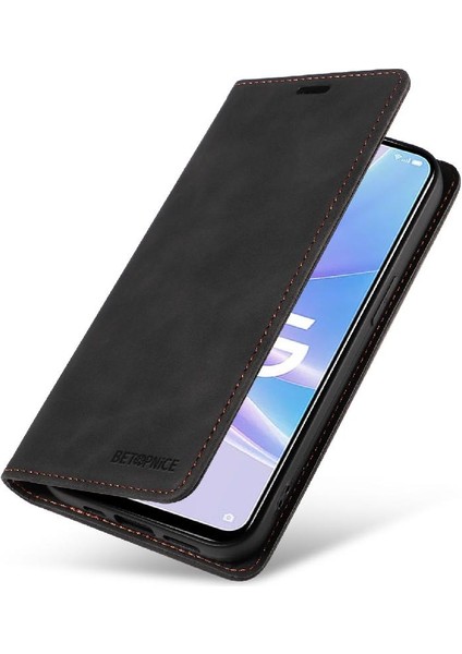 Oppo A78 5g Manyetik Folio Cüzdan Koruyucu Pu Deri Kılıf (Yurt Dışından)