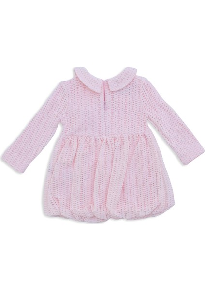 Kız Bebek Çocuk Bebe Yakalı Dantelli Fisko Örme Elbise fırsatları