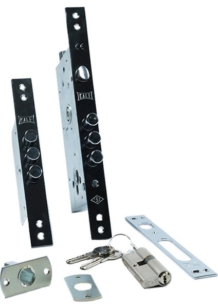 252RYM00001 Kale Yarı Merkezi Çelik Kapı Kilidi 68 mm Barelli