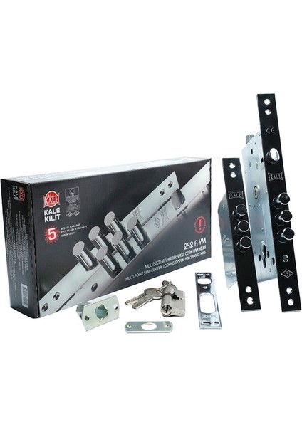 252RYM00001 Kale Yarı Merkezi Çelik Kapı Kilidi 68 mm Barelli
