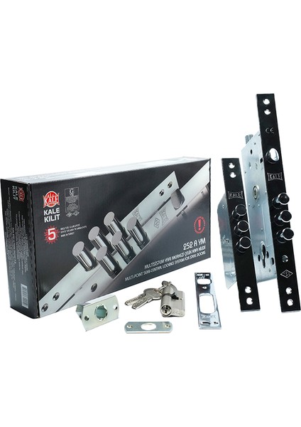 252RYM00001 Kale Yarı Merkezi Çelik Kapı Kilidi 68 mm Barelli